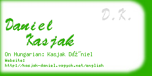 daniel kasjak business card